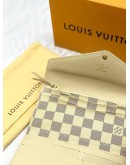 (UNUSED) LOUIS VUITTON LONG WALLET DAMIER AZUR CANVAS -FULL SET-