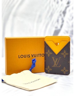 (BRAND NEW) LOUIS VUITTON CARD CASE MONOGRAM MACASSAR PORTO CULT -FULL SET -