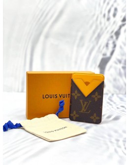 (BRAND NEW) LOUIS VUITTON CARD CASE MONOGRAM MACASSAR PORTO CULT -FULL SET -