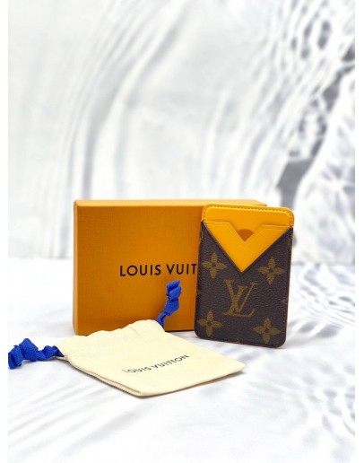 (BRAND NEW) LOUIS VUITTON CARD CASE MONOGRAM MACASSAR PORTO CULT -FULL SET -