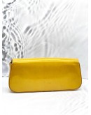 LOUIS VUITTON VERT IMPRESSION PATENT LEATHER CLUTCH 