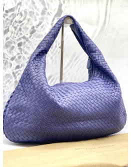 (LIKE NEW) BOTTEGA VANETA WOMAN BOSTON BAG LIGHT PURPLE 