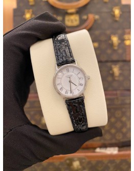 LONGINES RELOJ MUJER PRESENCE REF L4.220.4 ROMAN NUMERALS WHITE DIAL 23MM QUARTZ WATCH