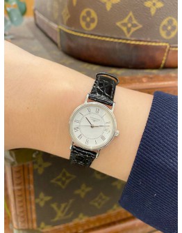 LONGINES RELOJ MUJER PRESENCE REF L4.220.4 ROMAN NUMERALS WHITE DIAL 23MM QUARTZ WATCH