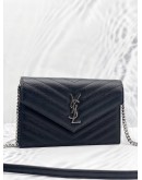 (LIKE NEW)YVES SAINT LAURENT CASSANDRE ENVELOPE CHAIN WALLET