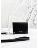 (BRAND NEW) YVES SAINT LAURENT PARIS LEATHER CARD HOLDER IN BLACK -FULL SET-