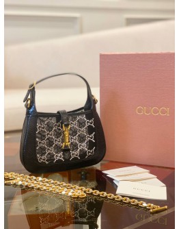 (BRAND NEW) GUCCI JACKIE 1961 MINI LIZARD SHOULDER BAG -FULL SET-
