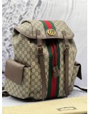 GUCCI SUPREME OPHIDIA GG CANVAS BACKPACK 