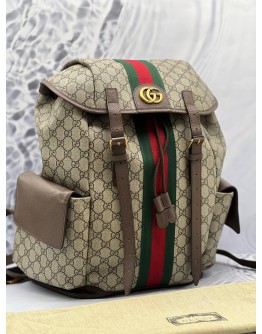 GUCCI SUPREME OPHIDIA GG CANVAS BACKPACK 