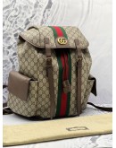 GUCCI SUPREME OPHIDIA GG CANVAS BACKPACK 