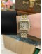(LIKE NEW) 2010 CARTIER PANTHERE MM REF 187949 SS HALF 18K 750 YELLOW GOLD 28MM QUARTZ WATCH -FULL SET-