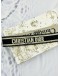 (RAYA SALE) (BRAND NEW) 2024 CHRISTIAN DIOR ADJUSTABLE SHOULDER AND CROSSBODY STRAP WITH RING IN BLACK BEIGE CHRISTIAN DIOR PARIS EMBROIDERY