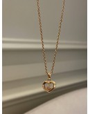 (UNUSED) 2021 CHOPARD NECKLACE DIAMOND 18K 750 ROSE GOLD -FULL SET-