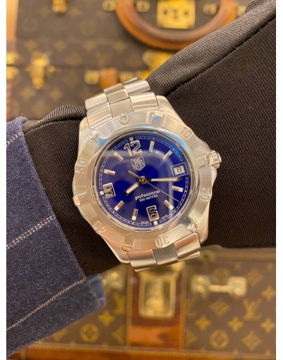2010 TAG HEUER 2000 PROFESSIONAL EXCLUSIVE REF WN1112 BLUE DIAL 38MM QUARTZ WATCH -FULL SET-
