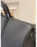 LOUIS VUITTON KEEPALL MONOGRAM SHADOW EMBOSSED LEATHER BANDOULIERE 50 