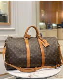 LOUIS VUITTON MONOGRAM CANVAS TRAVEL KEEPALL BANDOULIERE 50 