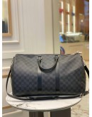(LIKE NEW) LOUIS VUITTON KEEPAL BANDOULIERE 45 DAMIER GRAPHITE CANVAS 