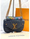 (LIKE NEW) LOUIS VUITTON NEW WAVE CHAIN PM SHOULDER BAG IN BLACK COLOUR -FULL SET-