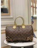 (LIKE NEW) LOUIS VUITTON MONOGRAM CANVAS LEOPARD STEPHEN HANDLE BAG