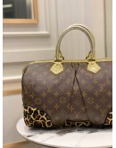 (LIKE NEW) LOUIS VUITTON MONOGRAM CANVAS LEOPARD STEPHEN HANDLE BAG