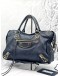 (LIKE NEW) BALENCIAGA CLASSIC CITY BAG IN DEEP BLUE AGED CALFSKIN LEATHER