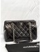 (RAYA SALE) CHANEL BLACK QUILTED GOATSKIN LEATHER PERFECT EDGE TOTE BAG 