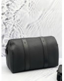LOUIS VUITTON CITY KEEPALL IN BLACK AEROGRAM CALF LEATHER 