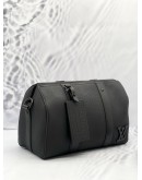 LOUIS VUITTON CITY KEEPALL IN BLACK AEROGRAM CALF LEATHER 