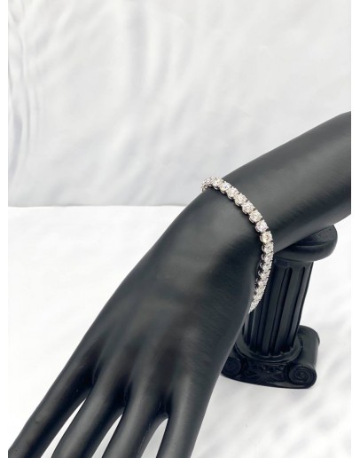 (UNUSED) DIAMOND WHITE GOLD BRACELET VERY SHINNING IN 0.60 CARAT VVS 1 / F COLOUR WITH EVERY EACH CERTIFICATE  - FULL SET -
