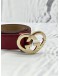 (RAYA SALE) GUCCI HEART BUCKLE  RED GUCCISSIMA LEATHER BELT 