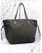 (LIKE NEW) LOUIS VUITTON NEVERFULL MM MONOGRAM IDYLLE CANVAS BAG 