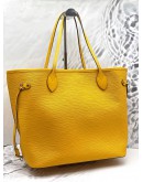 (LIKE NEW) LOUIS VUITTON NEVERFULL MM TOTE BAG IN YELLOW EPI LEATHER