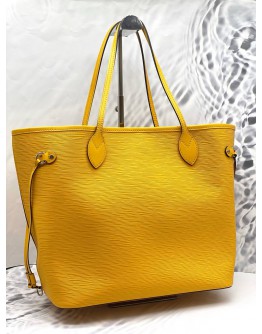 (LIKE NEW) LOUIS VUITTON NEVERFULL MM TOTE BAG IN YELLOW EPI LEATHER