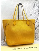 (LIKE NEW) LOUIS VUITTON NEVERFULL MM TOTE BAG IN YELLOW EPI LEATHER