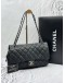 (RAYA SALE) (LIKE NEW) 2013 CHANEL FLAP SHOULDER BAG IN BLACK CAVIAR LEATHER -FULL SET-