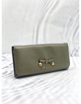PRADA VITELLO SHINE LONG WALLET 