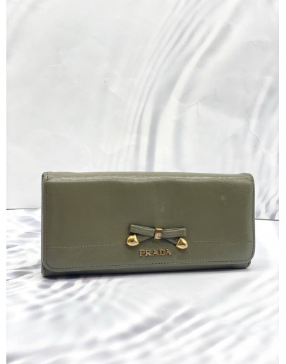 PRADA VITELLO SHINE LONG WALLET 