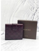 (UNUSED) GUCCI GUCCISSIMA LOVELY HEART FRENCH FLAP WALLET 