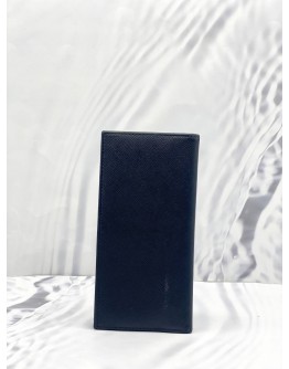 PRADA SAFFIANO LEATHER BIFOLD BLACK LONG WALLET