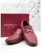 (LIKE NEW) SALVATORE FERRAGAMO RED GANCINI ORNAMENT DRIVER LOAFERS SIZE 6 1/2