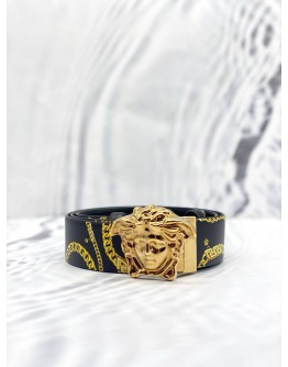 (LIKE NEW) VERSACE MEDUSA BUCKLE REVERSIBLE BELT SIZE 105/42 -FULL SET-