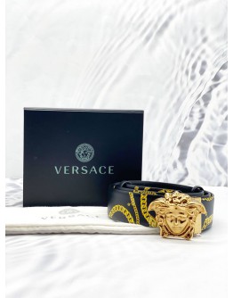 (LIKE NEW) VERSACE MEDUSA BUCKLE REVERSIBLE BELT SIZE 105/42 -FULL SET-