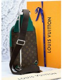 (LIKE NEW) 2024 LOUIS VUITTON AVENUE SLING-BAG IN BORNEO GREEN -FULL SET- 