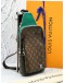 (LIKE NEW) 2024 LOUIS VUITTON AVENUE SLING-BAG IN BORNEO GREEN -FULL SET- 