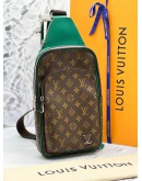 (LIKE NEW) 2024 LOUIS VUITTON AVENUE SLING-BAG IN BORNEO GREEN -FULL SET- 