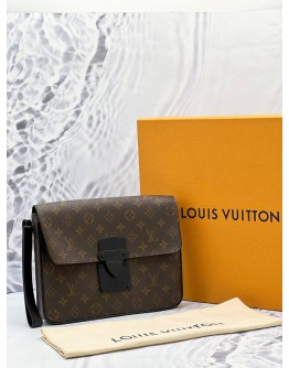 (LIKE NEW) LOUIS VUITTON MONOGRAM S LOCK CLUTCH 