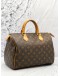 (PRE OWNED) LOUIS VUITTON SPEEDY 30 BAG IN BROWN MONOGRAM CANVAS 