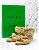 (LIKE NEW) BOTTEGA VANETA BV CURVE RAFFIA SANDALS SIZE 37 1/2