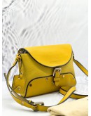(PRE OWNED) BURBERRY YELLOW LEATHER CROSSBODY BAG 