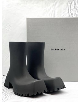 (LIKE NEW) BALENCIAGA BLACK TROOPER ANKLE BOOTS SIZE UK 6